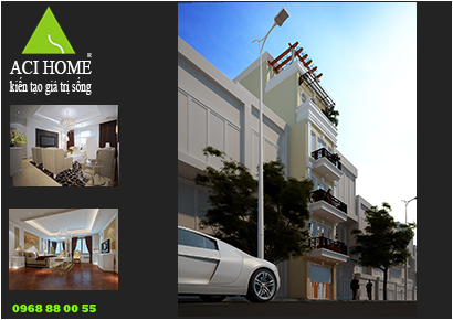 Thiết kế nhà phố 5 tầng phong cách Pháp