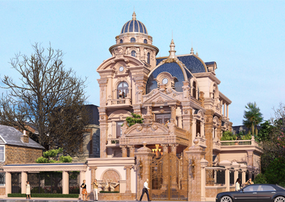 Thiết kế biệt thự cổ điển bề thế ở Hạ Long