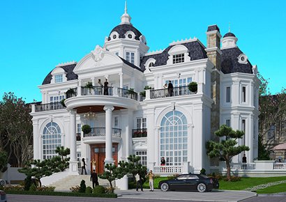 Mẫu thiết kế biệt thự kiểu Pháp 3 tầng độc đáo tại Bình Dương