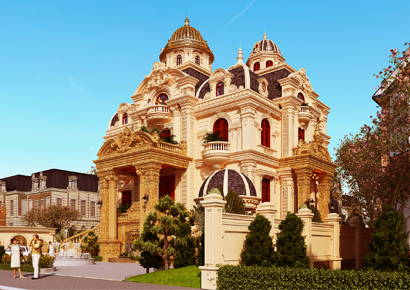 Thiết kế biệt thự kiểu Pháp tại Đắc Lắc đẹp như lâu đài cổ tích