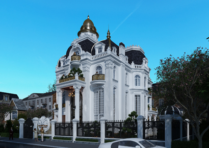 Mê mẩn thiết kế biệt thự kiểu Pháp đẹp như tranh vẽ tại Hạ Long