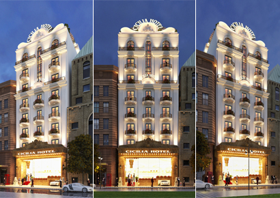 Thiết kế khách sạn cổ điển Pháp 9 tầng đẹp lung linh tại Q1 - Sài Gòn