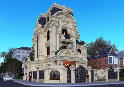 Dáng dấp những thiết kế biệt thự Pháp có kiến trúc sảnh ấn tượng nhất