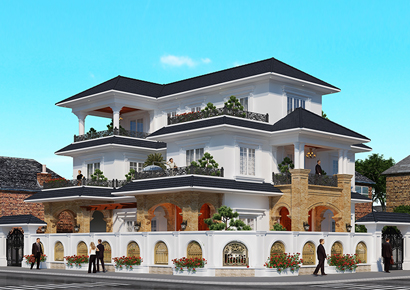 Thiết kế biệt thự mái Thái có sức hút ghê gớm