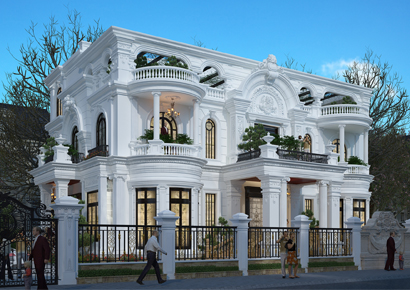 Tiếp cận những biệt thự Pháp độc đáo mới lạ nhất năm 2018