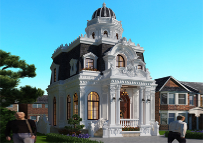 Thiết kế biệt thự kiểu Pháp 2 tầng tại Hưng Yên -Tinh tế,tối giản và sang trọng