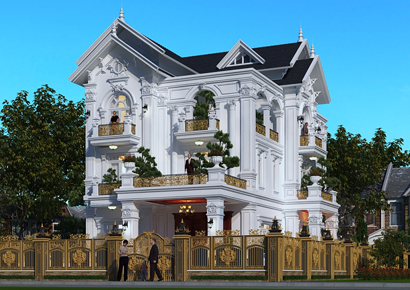 Thiết kế biệt thự Pháp tại Thái Bình - Giá trị sống tuyệt vời hiện hữu