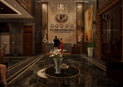 Thiết kế nội thất khách sạn với công trình cổ điển tại Pleiku