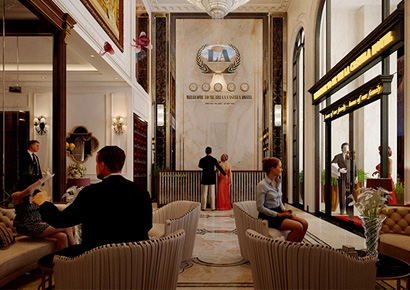 Thiết kế nội thất khách sạn tại Mễ Trì với đẳng cấp sang trọng phong cách cổ điển