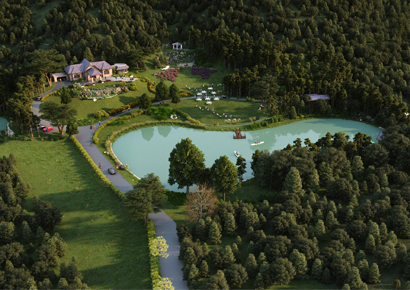 Quy hoạch thiết kế khu biệt thự sinh thái rộng 9800 m2 tại Sơn Tây